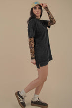 Load image into Gallery viewer, Mineral Washed Knit Oversized Shift Mini Dress