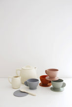 Load image into Gallery viewer, Cream Multi Mix Silicone Tea Play Set