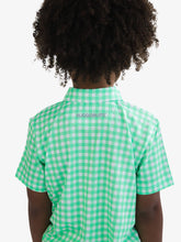 Load image into Gallery viewer, Boys Classic Spring Bud Gingham Knit Short Sleeve Performance Polo