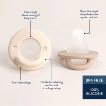 Load image into Gallery viewer, Latch &amp; Soothe™ Breastlike Pacifier - Taupe