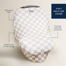 Load image into Gallery viewer, Taupe Checkerboard Mom Boss™ 4-in-1 multi-use cover
