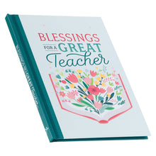 Load image into Gallery viewer, Gift Book Blessings for a Great Teacher Hardcover