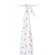 Load image into Gallery viewer, Muslin Cotton Swaddle Blanket - Large - Strawberries
