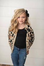 Load image into Gallery viewer, Kids Leopard Button Pocket Cardigan Fall Winter Sweater