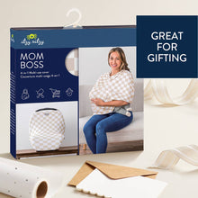 Load image into Gallery viewer, Taupe Checkerboard Mom Boss™ 4-in-1 multi-use cover