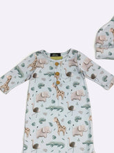 Load image into Gallery viewer, Zoological Baby Knotted Gown