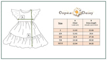 Load image into Gallery viewer, Girls Emma Pink Spring Daisy Flutter Sleeve Twirl Dress