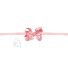Load image into Gallery viewer, 1/4&quot; NYLON PANTYHOSE HEADBAND W/SIGNATURE GROSGRAIN BOW
