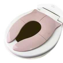 Load image into Gallery viewer, Folding Toddler Travel Potty Seat - Blush Pink