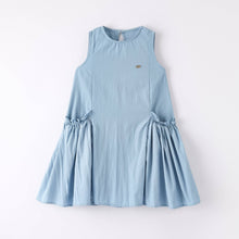 Load image into Gallery viewer, Girls&#39; Blue Sleeveless Dress