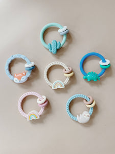 Highland Silicone Teether Rattles