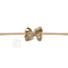 Load image into Gallery viewer, 1/4&quot; NYLON PANTYHOSE HEADBAND W/SIGNATURE GROSGRAIN BOW