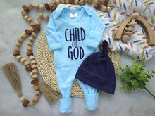 Load image into Gallery viewer, Baby Romper | Child Of God Blue