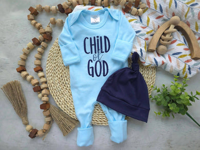 Baby Romper | Child Of God Blue