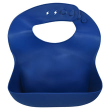 Load image into Gallery viewer, Silicone Bib with Crumb Catcher