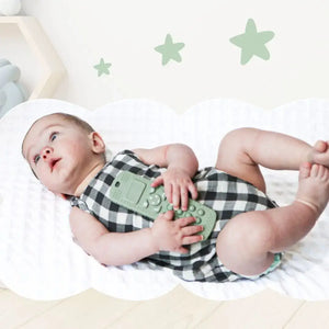 Sensory Popper Teether Phone - Dusty Pink