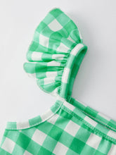 Load image into Gallery viewer, Summer Girls Strawberry and Plaid Dress
