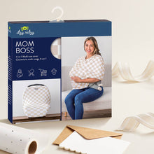 Load image into Gallery viewer, Taupe Checkerboard Mom Boss™ 4-in-1 multi-use cover