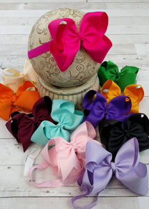 Oversize Bow Satin Headband