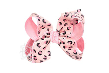 Load image into Gallery viewer, LAYERED LEOPARD BOW ON CLIP