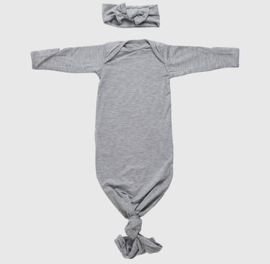 Gray Knotted Gown