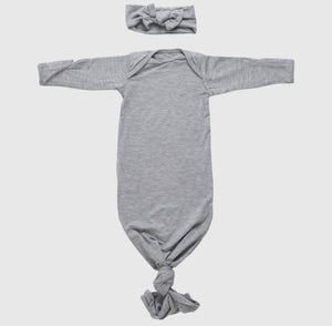 Gray Knotted Gown