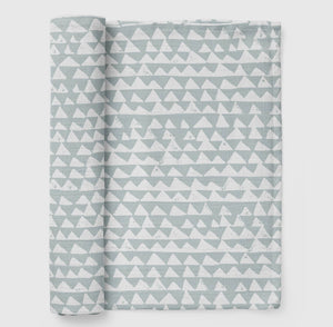 Ice Blue Mountain Muslin Swaddle