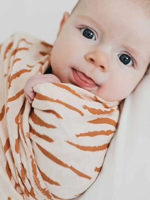 Tiger Stripe Muslin Swaddle