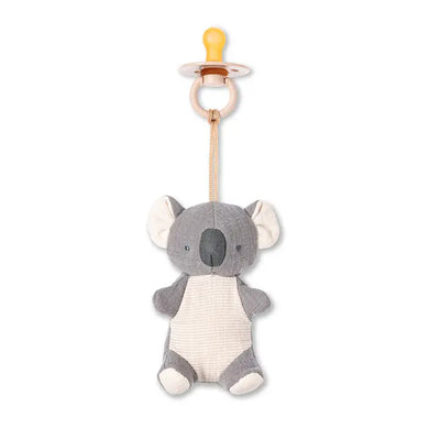 Bitzy Pal- Natural Rubber Paci & Stuffed Animal