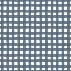 Navy Gingham Changing Pad Cover
